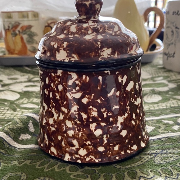 Stangl Hand Painted Sugar Bowl. Sponge ware Effect. Pottery looks new. Pristine - Picture 8 of 13